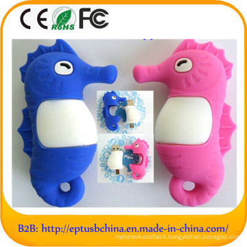 Cheap Price Customer Design Silicone Seahorse USB Flash Drive (EG598)